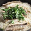 チダイの身をのせて鍋で炊いた鯛めし